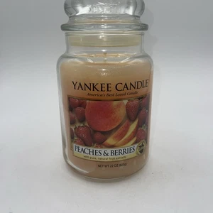 Yankee Candle Peaches and Berries - Large 22 Oz 623g Retired Scent  - Bild 1 von 5
