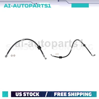 Manguera hidráulica de freno delantera izquierda y derecha 2 piezas para Chevrolet Tracker 1989-1998 Foto 1 de 4