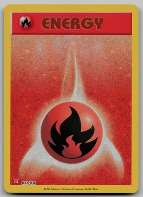 Basic Fire Energy Classic Collection Trading Card Game Classic 033/034 NM - Image 1 of 2