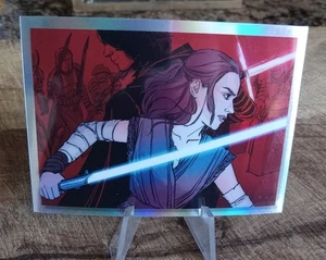 2023 Topps Chrome Star Wars Galaxy Women / REY & KYLO REN #WSW-3 - Picture 1 of 2