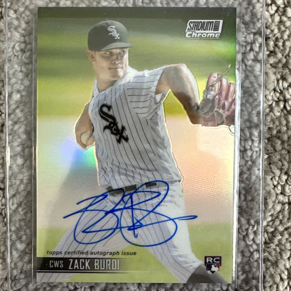 2021 Topps Stadium Club Chrome  #SCCAV-ZB Zack Burdi Auto RC Rookie - Image 1 of 1
