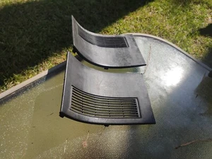 Honda CRX rear interior plastic tail light cover black left And right - Picture 1 of 4