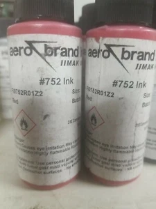 Hand Stamp Ink #752 Red Ink 2oz Aero brand Inks - Picture 1 of 1