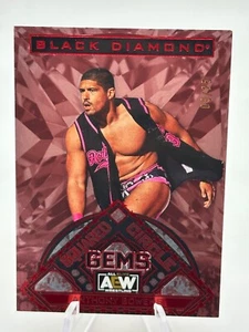 2024 AEW - Black Diamond - Red Squared Circle Gems /25 - Anthony Bowens - Bild 1 von 2