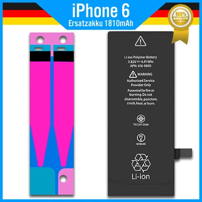 PROBAGZ Ersatz Akku 1810mah für Original Apple iPhone 6 Batterie Battery Accu