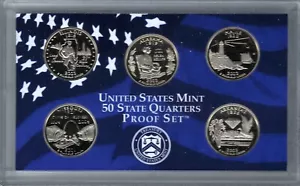 2003 San Francisco Clad PROOF State Quarters Set -Cameo -5 Coins! - Picture 1 of 3