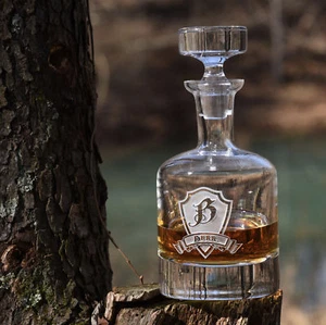 Decantador grabado para whisky, whisky escocés, bourbon - Imagen 1 de 3