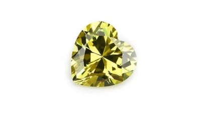 2 Ct Lamon yellow color Heart Cut VVS1 Diamond Premium Quality Loose Gemstone - Image 1 of 4