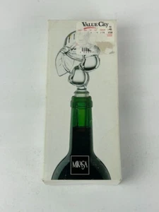 Mikasa Cherry Orchard Bottle Wine Stopper Full Lead Crystal Germany In Box - Picture 1 of 5