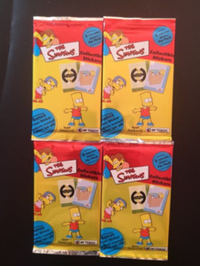 Booster - The Simpsons - ArtBox - Collectible Stickers - 2000 - NEW / SEALED X1