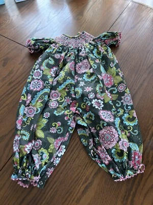 south tots 12 meses niñas globo una pieza mameluco calado Foto 1 de 3