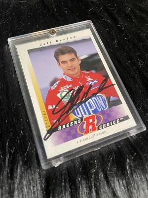 JEFF GORDON #24 1997 Pinnacle Racers Choice card Signed Auto Autograph HOF - Image 1 of 2