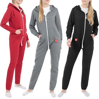 Basisstoff Jumpi Damen Jumpsuit Overall Onesie Einteiler - Bild 1 von 4