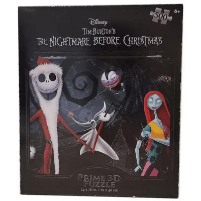 Tim Burtons The Nightmare Before Christmas Disney 3D Puzzle 500 Pc New - Image 1 of 4