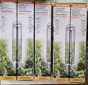 New Lot of 5 SYLVANIA 250W Plantastar High Pressure Sodium HID Grow Light Bulbs - Picture 1 of 21