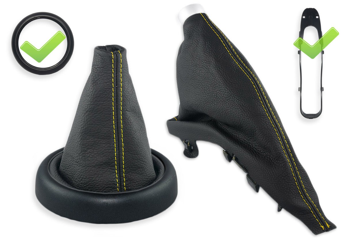 Cuffia Per Leva Del Cambio E Freno A Mano - Pelle Sintetica Nera, Per Mini Cooper 2001-2006 - Foto 6