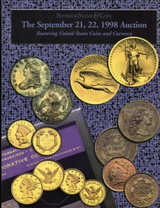 Superior US Gold Silber Kupfer Münzen Münzsammlung Auktionskatalog - 1998 - Bild 1 von 2