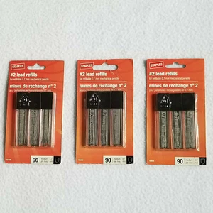 No. 2 Lead Refills Mechanical Pencils 0.7mm Staples, 3 Packs, 270 Refills, NEW - Bild 1 von 4