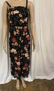 Xhilaration Womens Black Floral Jumpsuit Size S - Picture 1 of 4
