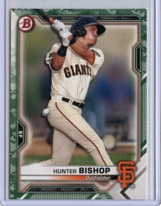 2021 Bowman Prospects Camo #BP18 Hunter Bishop - Picture 1 of 1