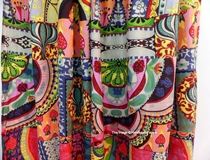 5 Yard Ethnic Hippie Boho Dress Making Quilting Sewing Crafts Fabric Indian - Picture 1 of 5