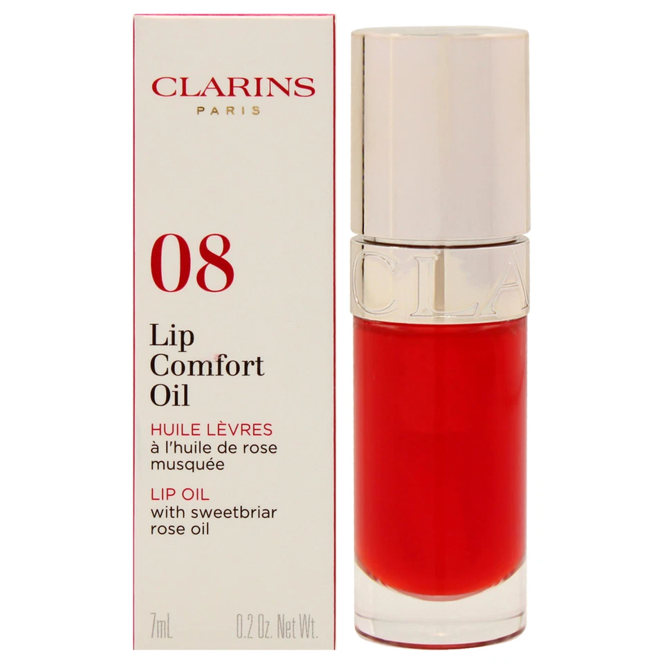 Clarins Lip Comfort Oil | Soothes Comforts Hydrates and Protects Lips | Sheer