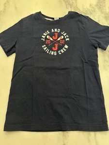 Janie and Jack Sailing Crew oak paddle patriotic top T-Shirt navy Blue 6 boys - Picture 1 of 4