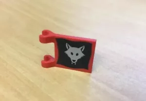 LEGO Bandera Roja 2 x 2 Cuadrados con Patrón Negro Plata Manada de Lobos 6038 6075 #2335p44 - Imagen 1 de 4