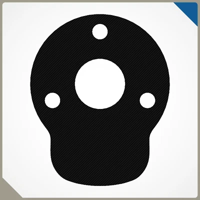 Sonor Force (3005) Compatible Bass Drum Mount Spacer, 3D Printed Black - Image 1 of 3