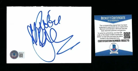 Debbie Gibson signed 6"x 4" card BAS Authenticated 1980s Pop Star Cover