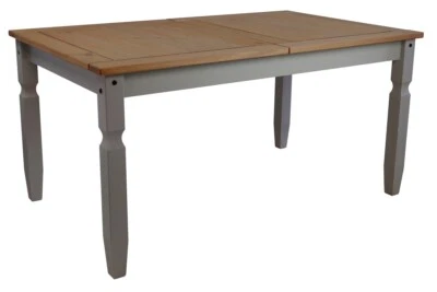 Corona Dining Table 5'0 Grey Wax Mexican Solid Pine by Mercers Furniture® - Image 1 of 2