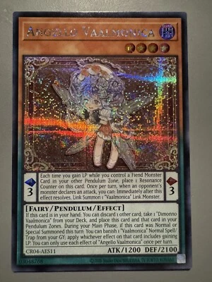 YUGIOH ANGELLO VAALMONICA ASIA ENGLISH EDITION CR04-AES11 SECRET RARE (1ST RUN) - Image 1 of 3