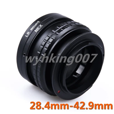 Adjustable Leica R LR Lens to Sony NEX E mount Macro Focus Helicoid Tube Adapter - Image 1 of 3