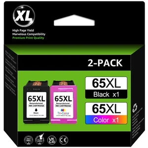 65 XL Ink Cartridge For HP 65XL ENVY 5010 5055 5058 Deskjet 2600 2652 3755 LOT - Picture 1 of 11