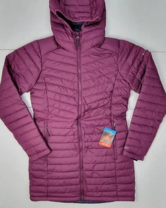 Columbia Slope Edge Mid Length Jacket Coat Women’s Size Small Burgundy New - Picture 1 of 11