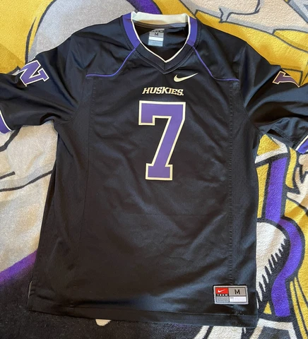 Nike Football Jersey Mens Size Medium Washington Huskies Black #7 Shaq Thompson Cover