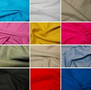 Tapicería de tela de lona 100 % algodón color liso costura 260gsm 146 cm de ancho - Imagen 1 de 1