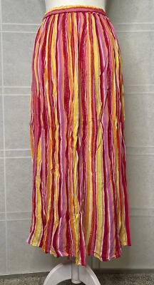 NEW DIRECTION Falda de Acordeón para Mujer Colorida Talla Grande Usada Foto 1 de 4