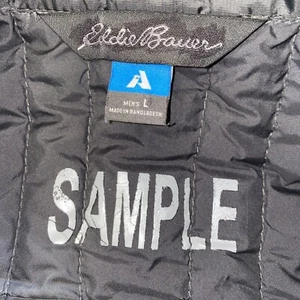 Eddie Bauer Vest First Ascent Mens Large Gray Storm Down 800 Goose Zip Sample - Picture 1 of 16