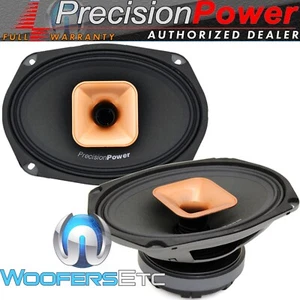 PRECISION POWER PMF.694C 6"x9" 550W PRO AUDIO 2-WAY HORN TWEETERS LOUD SPEAKERS - Picture 1 of 6