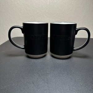 Sheffield Home Black Coffee Mug, 4.5" Tall/14 oz (2pc), Lightly Used - Picture 1 of 4