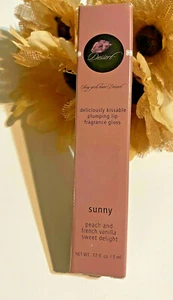 Jessica Simpson Dessert SUNNY Kissable PLUMPING Lip Gloss Peach Vanilla RARE  - Picture 1 of 7