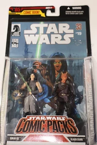 Star Wars Comic Pack #05 Quinlan Vos & Vilmarh Grahrk Hasbro 2006 Dark Horse #19 - Picture 1 of 2