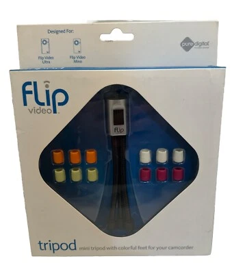 FLIP VIDEO Ultra & Mino ATR1B Mini TRIPOD Mount Colorful Feet Flexible Legs B3 - Image 1 of 2