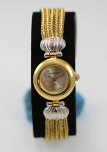 Majestron Watch Women Stainless Silver Gold St WR Batt White Quartz - Picture 1 of 6