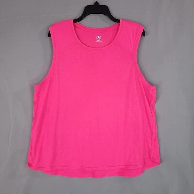 Camiseta sin mangas para mujer Athletic Works suéter entrenamiento rosa talla 3XL Foto 1 de 4