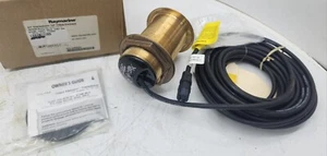 B75M Raymarine Bronze Thru Hull 12 Degree 600W Tilt Chirp Depth Temp Transducer - Picture 1 of 9