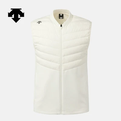 DESCENTE SWISS SKI Running Hybrid Down Vest SQ323RDV91 IVORY ASIAN FIT - Image 1 of 4