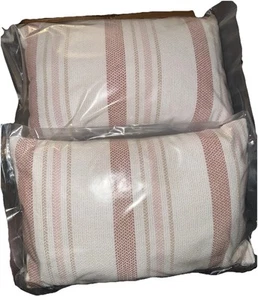 Two (2) New Rectangle Indoor/Outdoor 12”x18” Lumbar Accent Pillows - Picture 1 of 6
