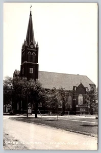Postkarte RPPC Nebraska Wahoo Katholische Kirche NE um 1920 - Bild 1 von 2